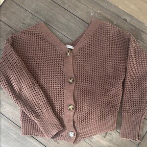 Moon & Madison Brown Knit Cardigan